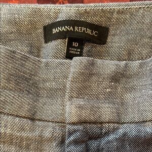 Gray Wide-Leg Cropped Pants